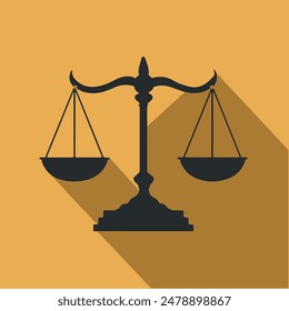 Vector de escalas de justicia 