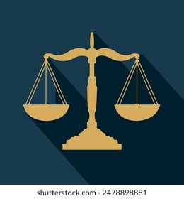 Vector de escalas de justicia 