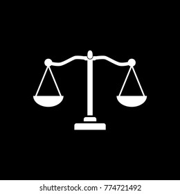 Scales justice vector icon
