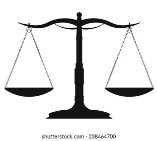 Scales of Justice vector illustration