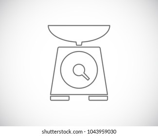 scales kitchen outline icon