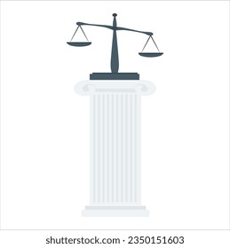 Scales of the law, justice and fairness. Justice scales icon. Law balance symbol. Libra. Astrological zodiac sign Libra. Scales of Justice is an illustration of the scales of justice. 2350