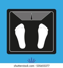 scales, legs, icon, vector illustration EPS 10
