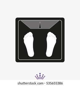 scales, legs, icon, vector illustration EPS 10