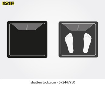 scales, legs, icon, vector illustration eps10