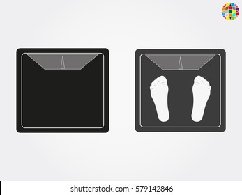 scales, legs, icon, vector illustration eps10