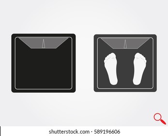 scales, legs, icon, vector illustration eps10