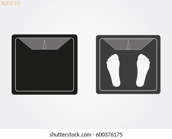 scales, legs, icon, vector illustration eps10