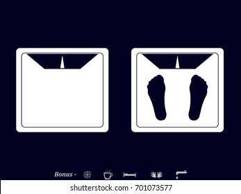 scales, legs, icon, vector illustration eps10