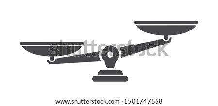 Scales. Libra icon. Flat style - stock vector. Stock foto © 