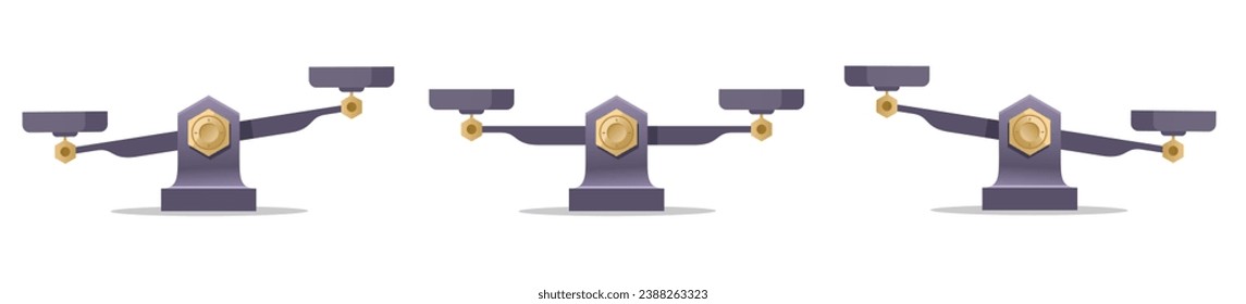 Scales. Libra icon. Flat icon. Vector illustration