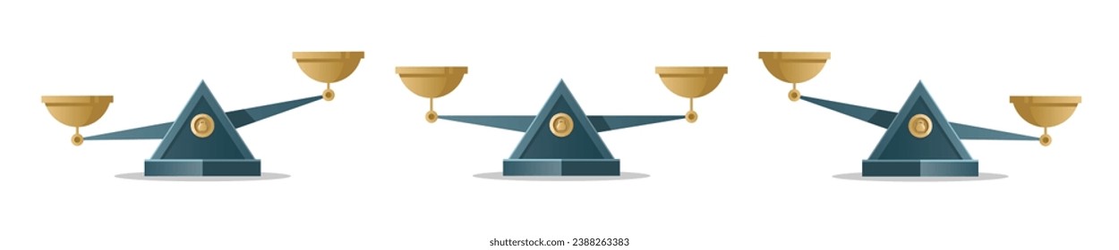 Escala. Icono de Libra. Icono plano. Ilustración del vector