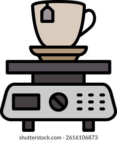 Scales Line Filled Vector Icon Design