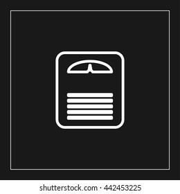 scales line icon