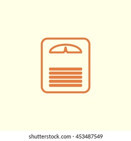 scales line icon