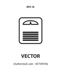 scales line icon