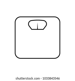 Scales line icon vector
