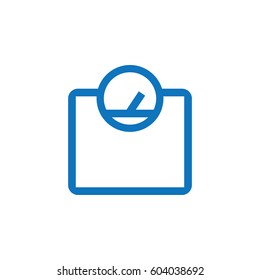 Scales line icon vector