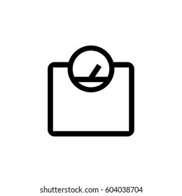 Scales line icon vector