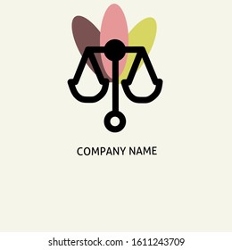 Scales logo with three colors on the back