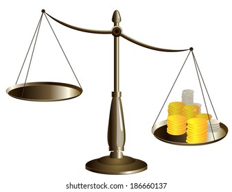 scales with money