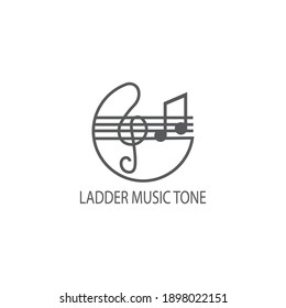 scales music logo line illustration simple guitar vector design