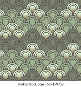 Scales ornament. Seamless vector pattern.