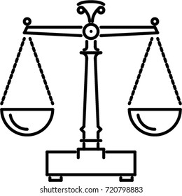  scales outline icon