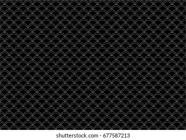 Scales pattern design vector. (Set 5)