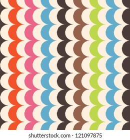 Scales pattern, seamless scallop background