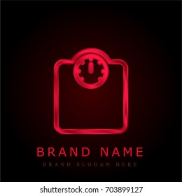 Scales red chromium metallic logo