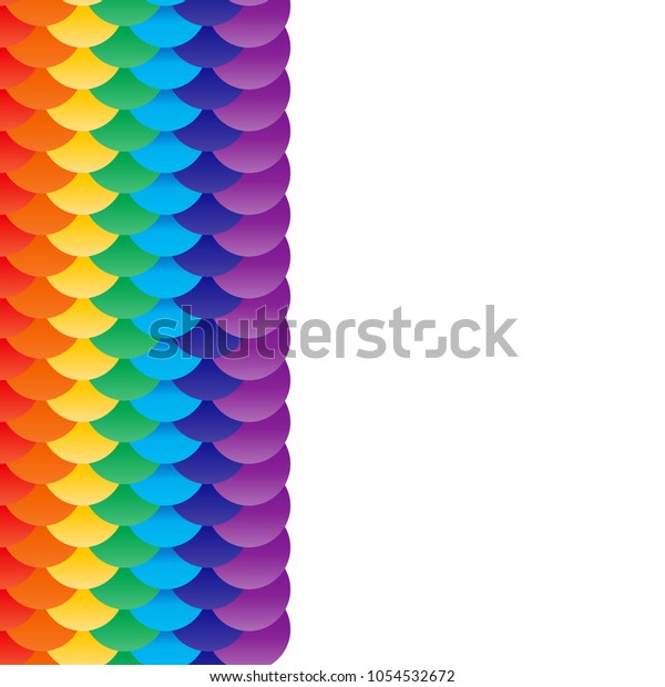 Scales Red Yellow Green Blue Purple Stock Vector Royalty Free