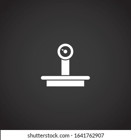 Scales related icon on background for graphic and web design. Creative illustration concept symbol for web or mobile app.