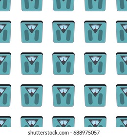 Scales seamless pattern in cartoon style isolated on white background vector illustration