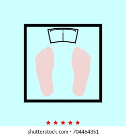 Scales  set  icon .