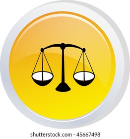 Scales sign icon button