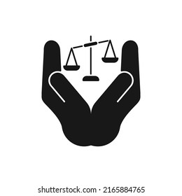 Icono de silueta de escala, ilustración vectorial plana para el diseño gráfico de la interfaz de usuario.