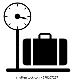 Scales for suitcase