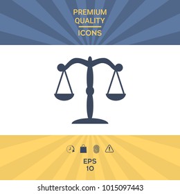Scales symbol icon