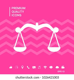 Scales symbol, Icon