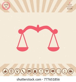 Scales symbol, Icon