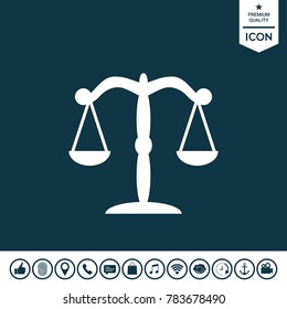 Scales symbol icon