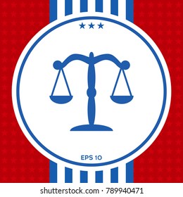 Scales symbol icon