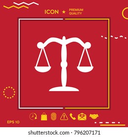 Scales symbol icon