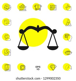 Scales symbol, Icon. Graphic elements for your design