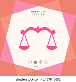 Scales symbol, Icon. Graphic elements for your design