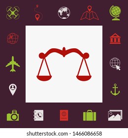 Scales symbol, Icon. Graphic elements for your design