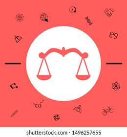Scales symbol, Icon. Graphic elements for your design