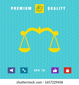 Scales symbol, Icon. Graphic elements for your design