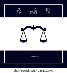 Scales symbol, Icon. Graphic elements for your design